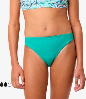 Perioden-Bikinihose Mädchen dicht Absorption wie 2 Tampons Smoon - Héliades grün