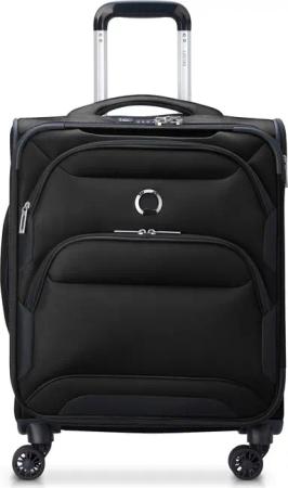 Delsey Paris Sky Max 2.0 Slim Line - 4-Rollen-Kabinentrolley 55 cm (schwarz)