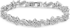 Kim Johanson Tennisarmband Wave (1-tlg), mit Zirkonia Kristalle