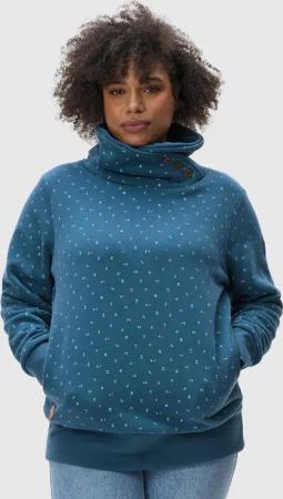Ragwear Schalkragenpullover "Angell Plus", Damen Sweater mit Kaminkragen