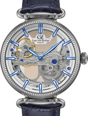 Carl von Zeyten CVZ0031WHS Elzach Automatik Herrenuhr 42mm 5ATM