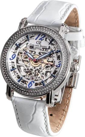 Carl von Zeyten CVZ0061WH Wolfach Automatik Damenuhr 40mm 5ATM