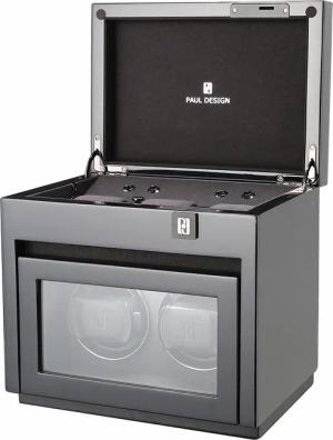 Paul Design Uhrenbeweger Gentlemen 2+3 Black Highgloss 20095