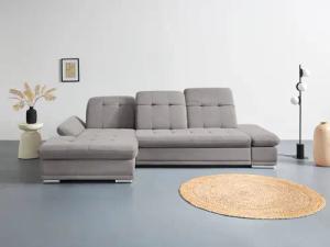 COTTA Ecksofa "Holiday L-Form mit Sitztiefen-, Armteil- und Kopfteilverstellung", wahlweise mit Bettfunktion & Bettkasten