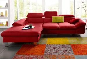 COTTA Polstergarnitur "Driver L-Form", (Set), Set bestehend aus: Ecksofa mit Kopfteilverstellung & Hocker