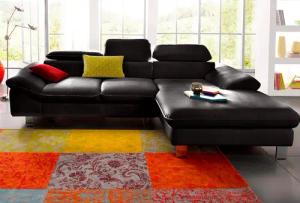 COTTA Polstergarnitur "Driver L-Form", (Set), Set bestehend aus: Ecksofa mit Kopfteilverstellung & Hocker
