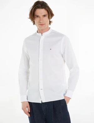 Tommy Hilfiger Langarmhemd "NATURAL SOFT SOLID MAO RF SHIRT", mit modischem Mao Hemdkragen