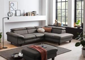 Home affaire Ecksofa "Pilot L-Form", mit Kopfteilverstellung, wahlweise mit Bettfunktion & Bettkasten