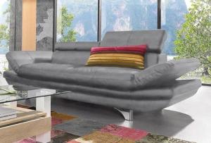COTTA Polstergarnitur "Enterprise", (Set), Set bestehend aus: 2-Sitzer mit Kopfteilverstellung & Hocker