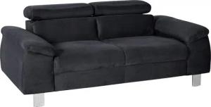 COTTA Polstergarnitur "Komaris", (Set), Set bestehend aus: 2-Sitzer mit Kopfteilverstellung & Hocker
