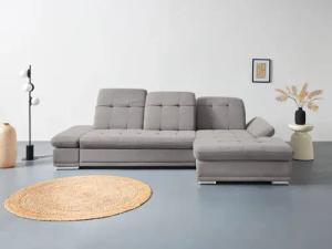 COTTA Ecksofa "Holiday L-Form mit Sitztiefen-, Armteil- und Kopfteilverstellung", wahlweise mit Bettfunktion & Bettkasten