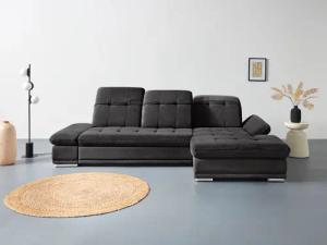 COTTA Ecksofa "Holiday L-Form mit Sitztiefen-, Armteil- und Kopfteilverstellung", wahlweise mit Bettfunktion & Bettkasten