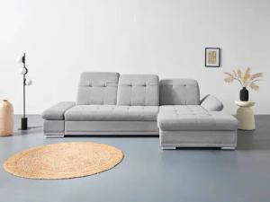 COTTA Ecksofa "Holiday L-Form mit Sitztiefen-, Armteil- und Kopfteilverstellung", wahlweise mit Bettfunktion & Bettkasten