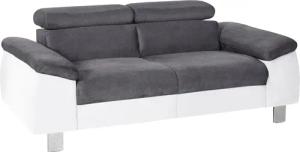 COTTA Polstergarnitur "Komaris", (Set), Set bestehend aus: 2-Sitzer mit Kopfteilverstellung & Hocker