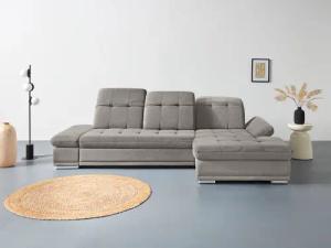 COTTA Ecksofa "Holiday L-Form mit Sitztiefen-, Armteil- und Kopfteilverstellung", wahlweise mit Bettfunktion & Bettkasten