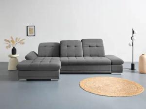 COTTA Ecksofa "Holiday L-Form mit Sitztiefen-, Armteil- und Kopfteilverstellung", wahlweise mit Bettfunktion & Bettkasten