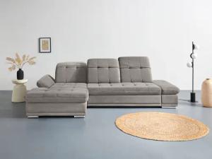 COTTA Ecksofa "Holiday L-Form mit Sitztiefen-, Armteil- und Kopfteilverstellung", wahlweise mit Bettfunktion & Bettkasten