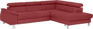COTTA Ecksofa "Komaris L-Form mit Kopfteilverstellung", wahlweise mit Bettfunktion, Bettkasten & Beleuchtung