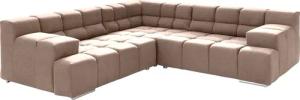 designwerk Ecksofa "Temple L-Form, tolles Designsofa", mit Sitztiefenverstellung
