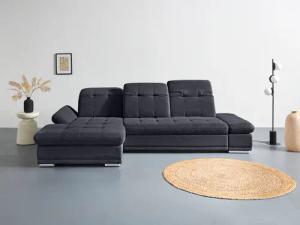 COTTA Ecksofa "Holiday L-Form mit Sitztiefen-, Armteil- und Kopfteilverstellung", wahlweise mit Bettfunktion & Bettkasten