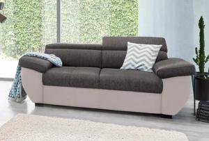 COTTA 2-Sitzer "Speedway", Big-Sofa mit Kopfteilverstellung