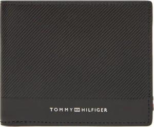 Tommy Hilfiger Große Herren Geldbörse Th Foundation Mini Cc Wallet AM0AM13507 Schwarz