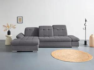 COTTA Ecksofa "Holiday L-Form mit Sitztiefen-, Armteil- und Kopfteilverstellung", wahlweise mit Bettfunktion & Bettkasten
