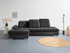 COTTA Ecksofa "Holiday L-Form mit Sitztiefen-, Armteil- und Kopfteilverstellung", wahlweise mit Bettfunktion & Bettkasten