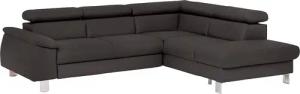COTTA Ecksofa "Komaris L-Form mit Kopfteilverstellung", wahlweise mit Bettfunktion, Bettkasten & Beleuchtung