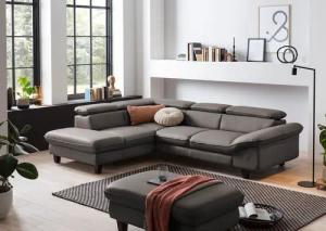 Home affaire Ecksofa "Pilot L-Form", mit Kopfteilverstellung, wahlweise mit Bettfunktion & Bettkasten