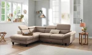 Home affaire Ecksofa "Pilot L-Form", mit Kopfteilverstellung, wahlweise mit Bettfunktion & Bettkasten