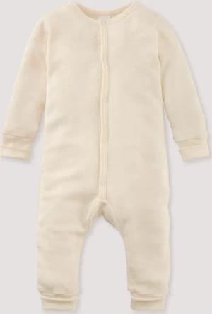 hessnatur Baby Schlafoverall aus Bio-Baumwolle mit Bio-Merinowolle und Seide - natur - Größe 98/104