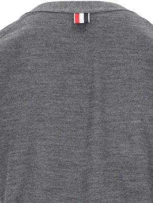Thom Browne - "4-Bar" V-Neck Cardigan – Grey - Größe 40 - grau