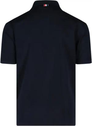 Thom Browne - Logo Polo "Pique Pocket" – Navy - Größe 4 - blau