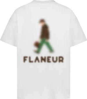 Flâneur - Blurred Stroller T-Shirt White - Größe XL - white