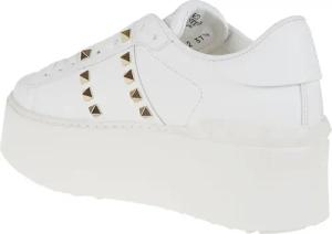 Valentino Garavani Low-Top Sneaker - Rockstud Untitled Plat.Stud Sneaker - Gr. 38,5 (EU) - in Weiß - für Damen
