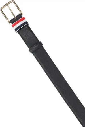 Thom Browne Gürtel - "Striped Loop" Belt – Black - Gr. 100 - in Schwarz - für Damen