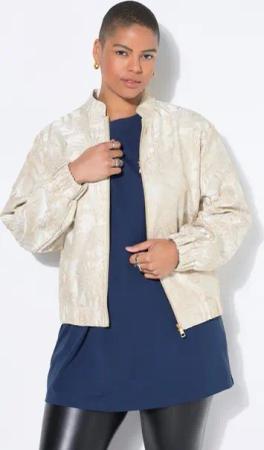 Studio Untold Kurzjacke Blouson Boxy Shape Jungle-Jacquard