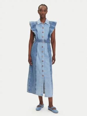 YAS Jeanskleid Cawi 26037659 Blau Regular Fit