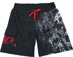 Slayer Badeshort - EMP Signature Collection - M bis 3XL - für Männer - Größe XXL - schwarz  - EMP exklusives Merchandise!