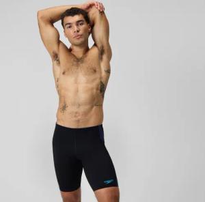 Tech Panel Schwimmhose Schwarz/Blau für Herren
