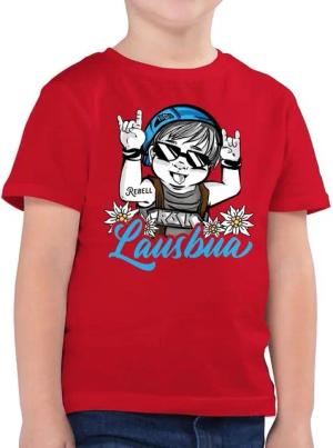 Shirtracer T-Shirt Lausbua - blau (1-tlg) Mode für Oktoberfest Kinder Outfit