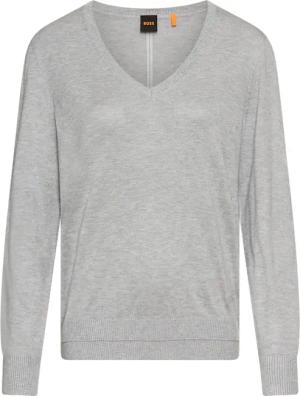 BOSS ORANGE Strickpullover "Fiaffella Premium Damenmode", mit Ajouré-Detail hinten