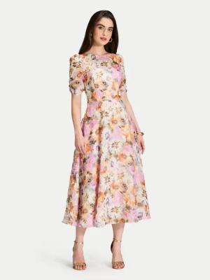 Swing Coctailkleid 5AJ02300 Bunt Regular Fit