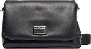 Tommy Jeans Handtasche Tjw American Cool Flap Crossover AW0AW17550 Schwarz