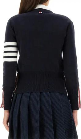 Thom Browne - V-Neck Cardigan - Größe 38 - blau