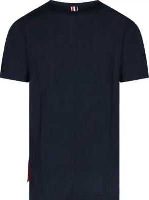Thom Browne - Tricolor Detail T-Shirt – Blue - Größe 3 - blau