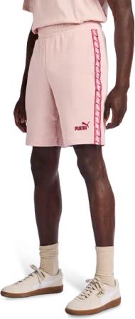 Puma Essentials+ Tape Herren Kurze Hosen - Rosa - Größe: L - Baumwoll-Frottee - Foot Locker