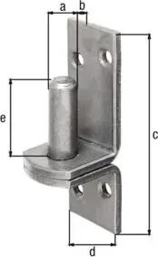 Kloben auf Platte 16x13mm VA GAH