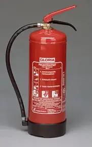 Gloria Pulverfeuerlöscher PD 6 G A 6kg m.Dauerdruck Brandkl.34 A 233 B C m.Wandh.
